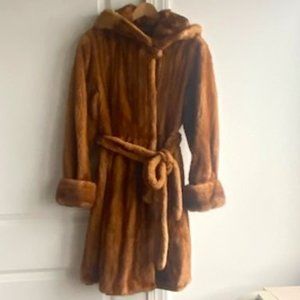 Light Brown Mink Fur Coat